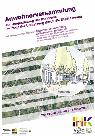 Am 02.11.2016 waren alle Linnicher Bürger/Innen zu einer Informationsveranstaltung zur Umgestaltung der Rurstraße eingeladen.